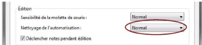PROPELLERHEAD Reason Essentials 1.0 - Nettoyage de l'automation dans le menu « Préférences » - 1