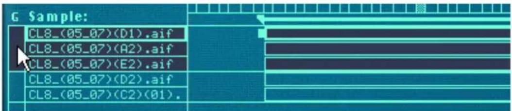 PROPELLERHEAD Reason Essentials 1.0 - Sélectionner un groupe et/ou des zones d'un groupe - 1