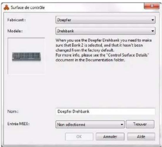 PROPELLERHEAD Reason Essentials 1.0 - Ajouter ou éditer une surface de contrôle - 1