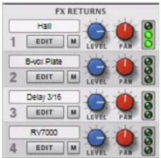PROPELLERHEAD Reason Essentials 1.0 - Section Retours d'effets - 1