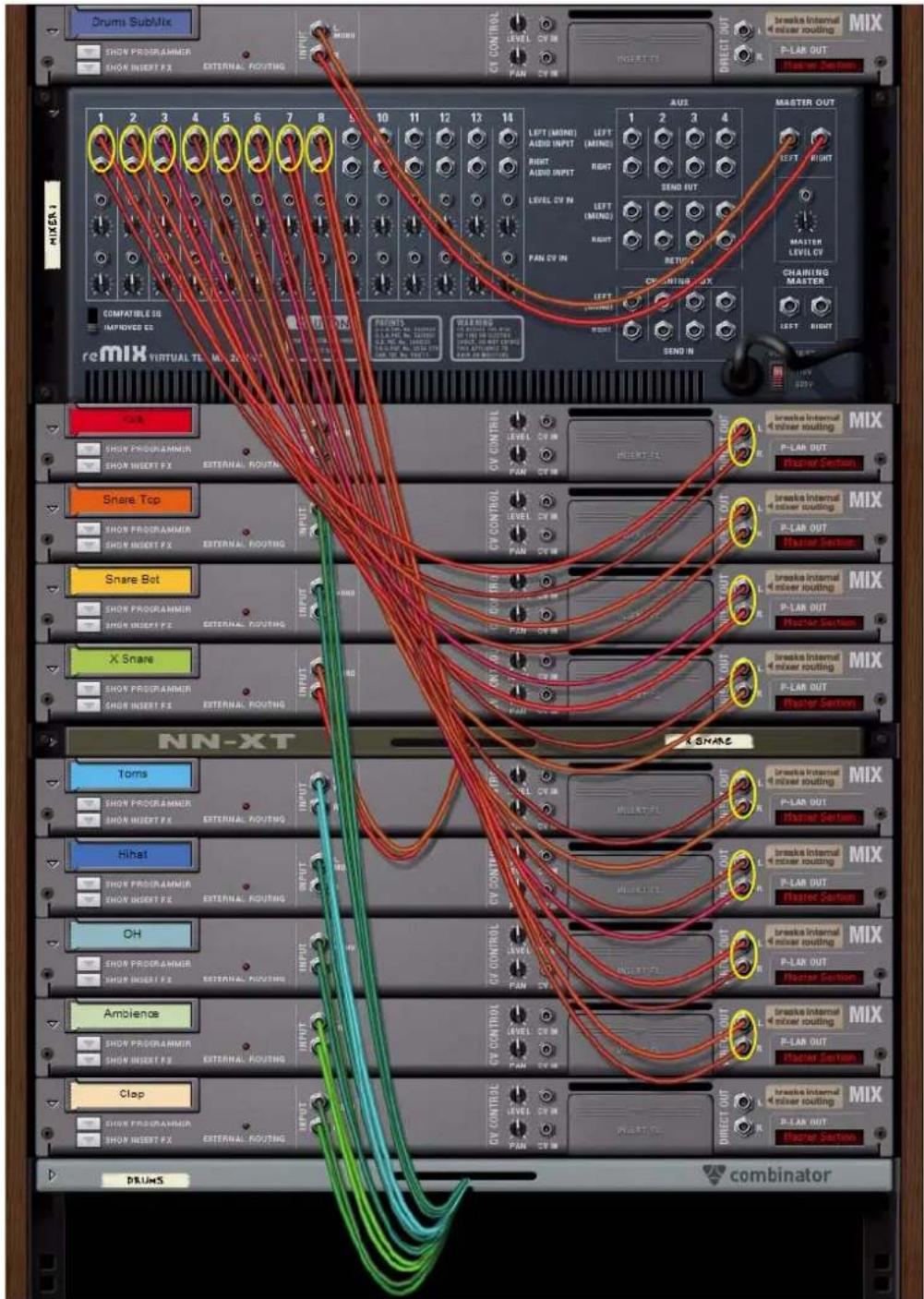 PROPELLERHEAD Reason Essentials 1.0 - Création d'un sous-mixeur - 1