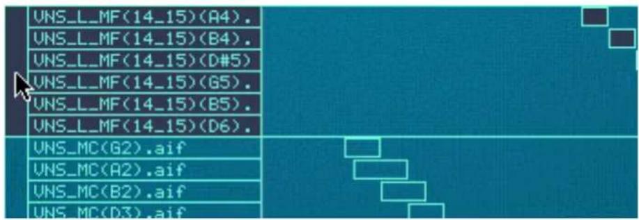 PROPELLERHEAD Reason Essentials 1.0 - Sélectionner toutes les zones d'un groupe - 2