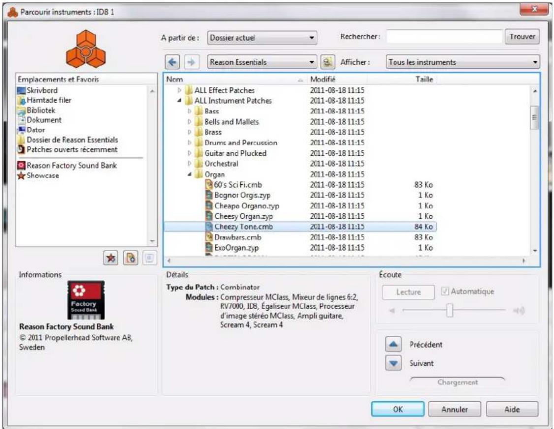 PROPELLERHEAD Reason Essentials 1.0 - Éléments du navigateur - 1