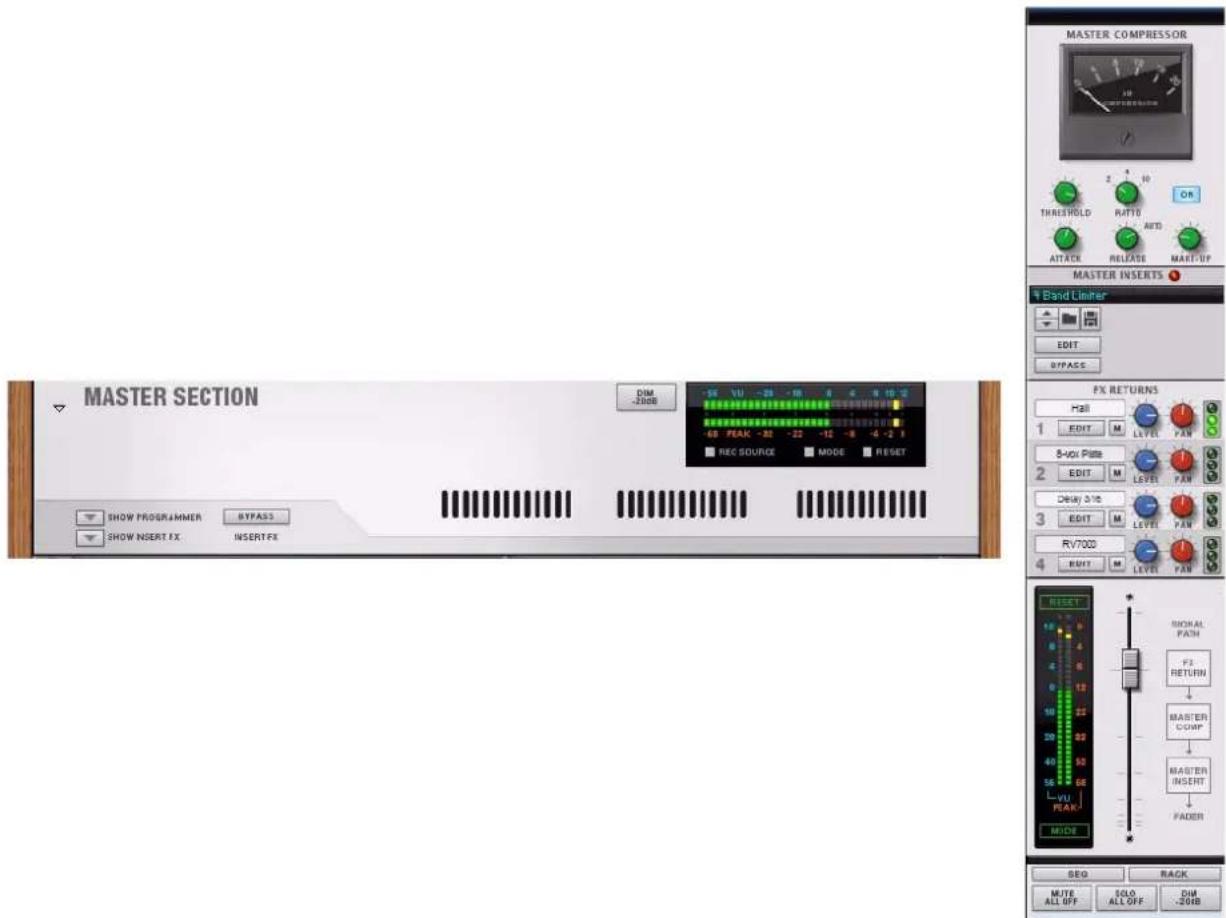 PROPELLERHEAD Reason Essentials 1.0 - Bande de mixeur du module de la section maîtresse - 1