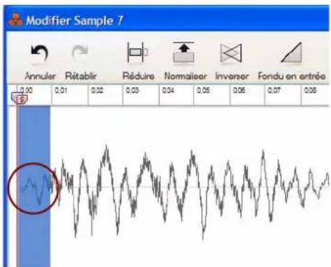 PROPELLERHEAD Reason Essentials 1.0 - Cliquez sur le bouton Fondu en entrée (ou en sortie). - 2