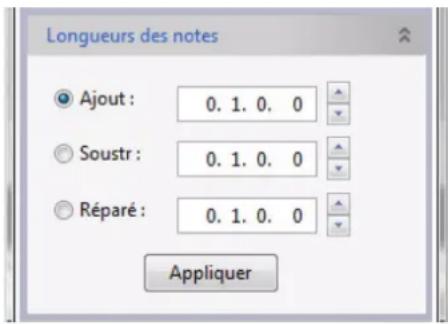 PROPELLERHEAD Reason Essentials 1.0 - Redimensionnement de notes avec la fonction « Longueurs des notes » - 1