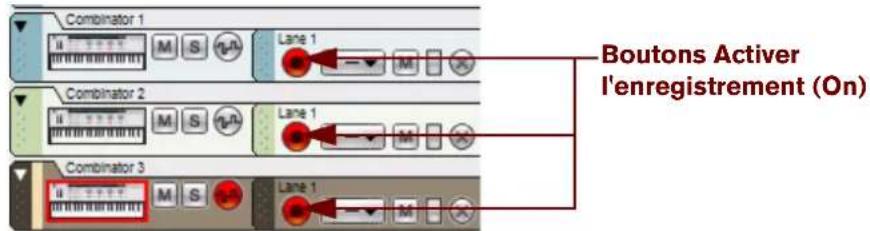 PROPELLERHEAD Reason Essentials 1.0 - Activation de l'enregistrement de plusieurs pistes instrumentales - 1