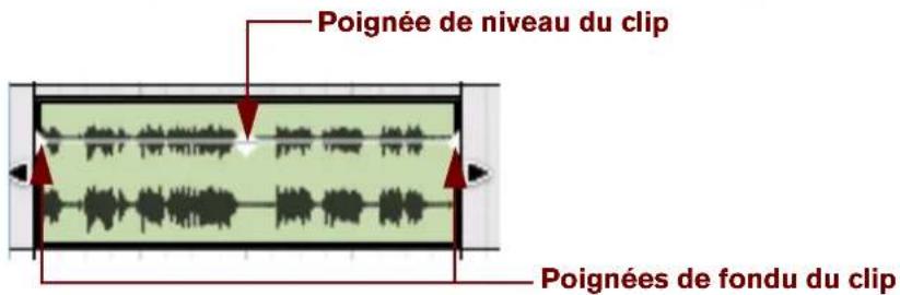PROPELLERHEAD Reason Essentials 1.5 - Réglage du niveau et des fondus du clip audio - 1