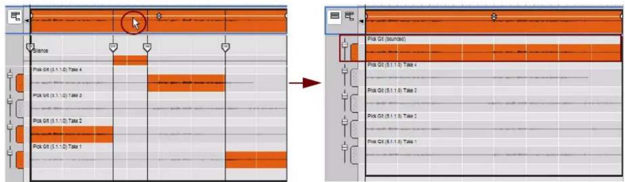 PROPELLERHEAD Reason Essentials 1.5 - Bouncer le ou les clip(s) sur nouvel/nouveaux enregistrement(s) - 1