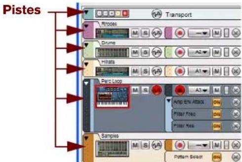 PROPELLERHEAD Reason Essentials 1.5 - Aperçu des pistes - 1