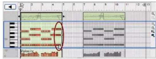 PROPELLERHEAD Reason Essentials 1.5 - À propos du déplacement de notes en dehors ou entre des clips - 1