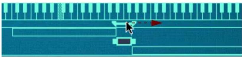 PROPELLERHEAD Reason Essentials 1.5 - Déplacer les zones en déplaçant la barre de l'onglet - 1