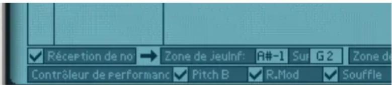PROPELLERHEAD Reason Essentials 1.5 - À propos des cases Réception de notes/Contrôleur de performance MIDI - 1