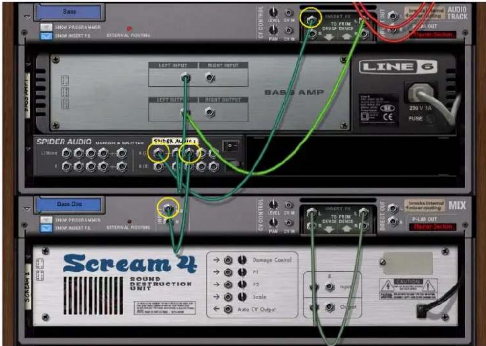 PROPELLERHEAD Reason Essentials 1.5 - Diviser un signal d'Insert d'effets dans une autre voie de mixage pour un traitement en parallele - 1