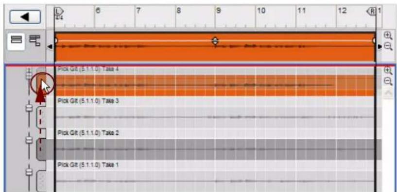 PROPELLERHEAD Reason Essentials 1.5 - Cliquez sur la poignee de la ligne de comp que vous pouze dire et glissez-la vers le haut. - 1