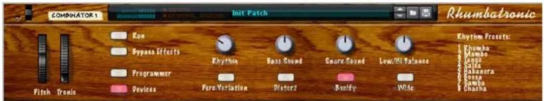 PROPELLERHEAD Reason Essentials 1.5 - Selectionner l'apparance du panneau de contrôle... - 1