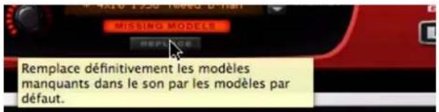 PROPELLERHEAD Reason Essentials 1.5 - Cliquez sur OK pour ouvrir le morceau avec le modele d'ampli par defaut à la place du modele d'ampli supplémentaire. - 1