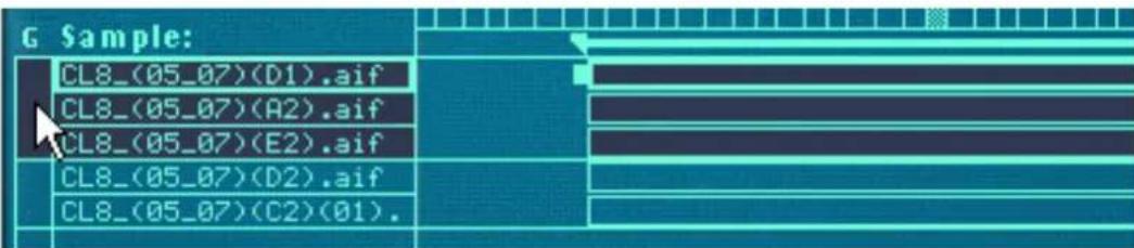 PROPELLERHEAD Reason Essentials 1.5 - Sélectionner un groupe et/ou des zones d'un groupe - 1