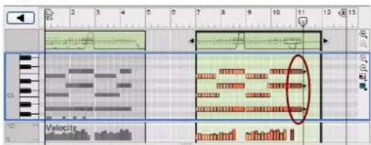 PROPELLERHEAD Reason Essentials 1.5 - Collage d'evénements en dehors d'un clip ouvert - 6