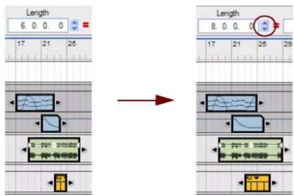 PROPELLERHEAD Reason Essentials 1.5 - Redimensionnement de clips via l'inspecteur - 1