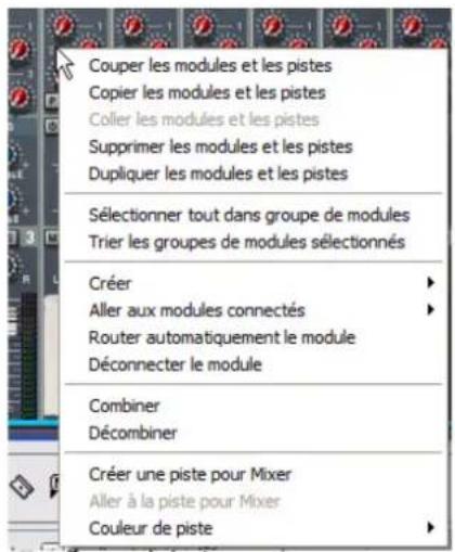 PROPELLERHEAD Reason Essentials 1.5 - Menu contexts de module - 1