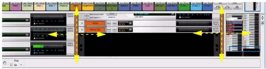 PROPELLERHEAD Reason Essentials 1.5 - Défilament avec l'outil Main - 1