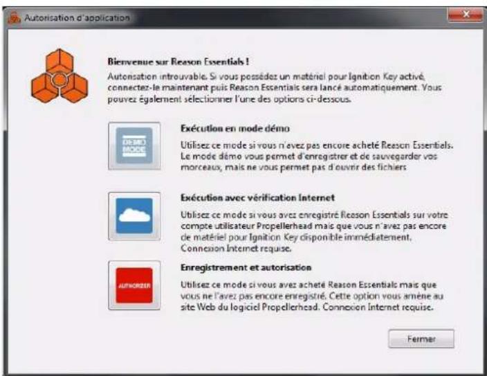 PROPELLERHEAD Reason Essentials 1.5 - Enregistrement et autorisation Reason Essentials - 1