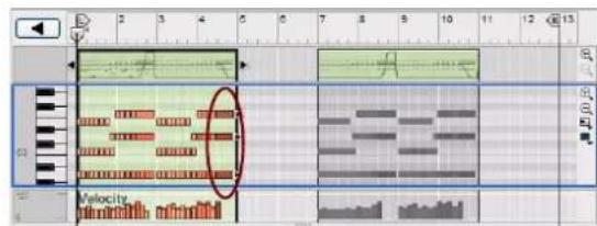 PROPELLERHEAD Reason Essentials 1.5 - Collage d'evénements en dehors d'un clip ouvert - 4