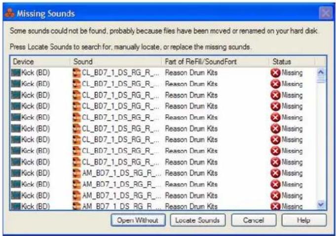 PROPELLERHEAD Reason Essentials 1.5 - Traiter les sons manquants - 1