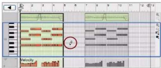 PROPELLERHEAD Reason Essentials 1.5 - À propos du dessin de notes en dehors d'un clip ouvert - 1