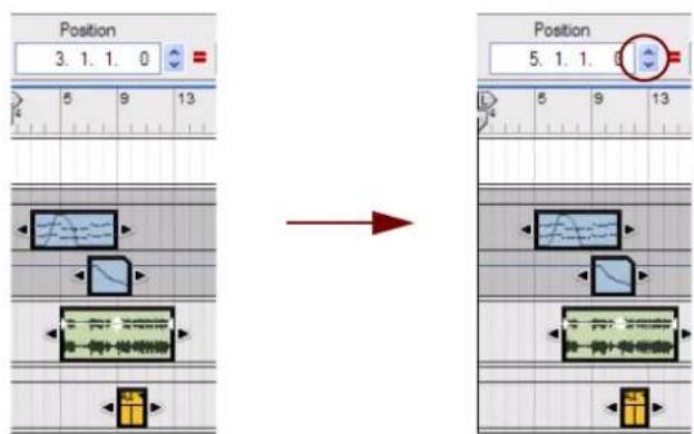 PROPELLERHEAD Reason Essentials 1.5 - Déplacement de clips via l'inspecteur - 1