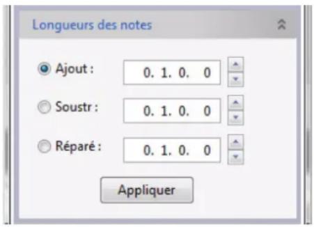 PROPELLERHEAD Reason Essentials 1.5 - Redimensionnement de notes avec la fonction « Longueurs des notes » - 1