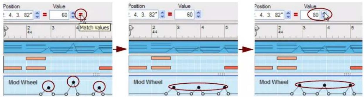 PROPELLERHEAD Reason Essentials 1.5 - Égalisation d'événements d'automation de paramètre - 1