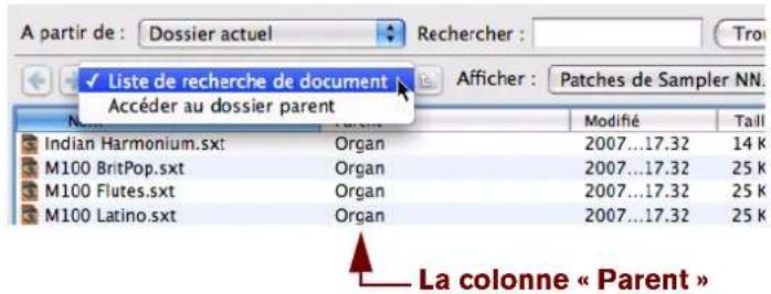 PROPELLERHEAD Reason Essentials 1.5 - A propos des listes hierarchiques et à plat - 1