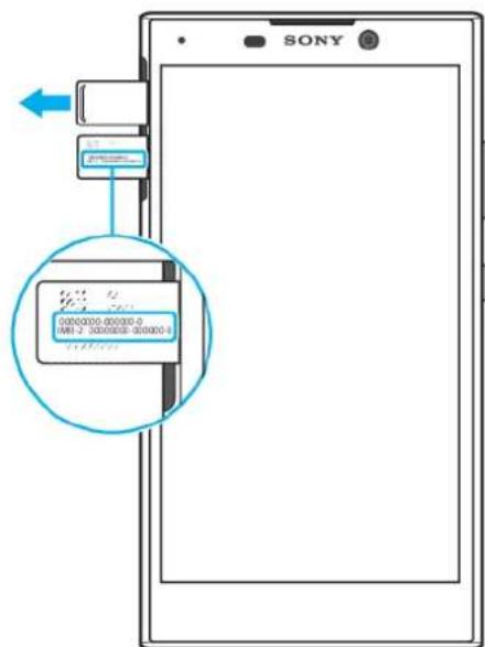SONY ERICSSON Xperia L2 - Localisation du ou des numérores IMEl de votre apparéil - 1