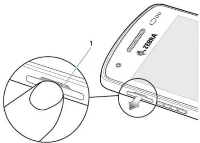 ZEBRA EC50 - Installation ou remplacement d'une carte microSD - 2