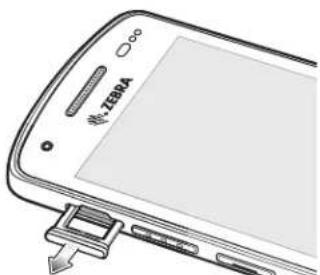 ZEBRA EC50 - Installation ou remplacement de la carte SIM - 4