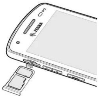 ZEBRA EC50 - Installation ou remplacement d'une carte microSD - 5
