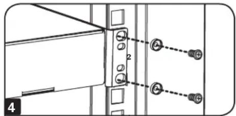 Tripp Lite SmartRack SR12UBEXPNDKD - Para extraer las tuercas en jaula, siga los pasos 1 a 3 en sentido inverso - 4