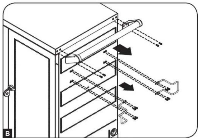 Tripp Lite CSC32AC - Removing Casters and Handle - 2