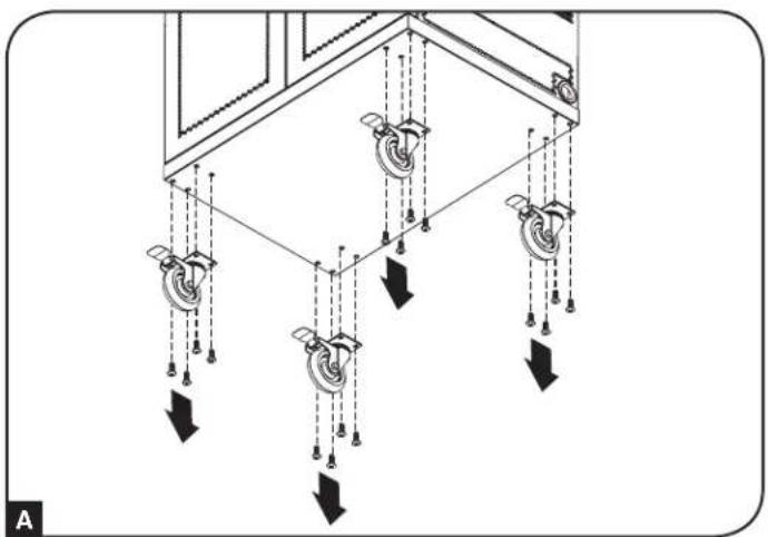 Tripp Lite CSC32AC - Removing Casters and Handle - 1