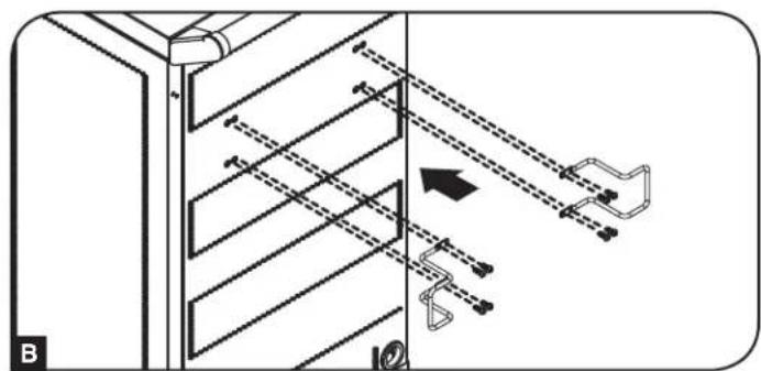 Tripp Lite CSC32AC - Instalación del Soporte de la Manija y el Administrador del Cable de Alimentación - 2