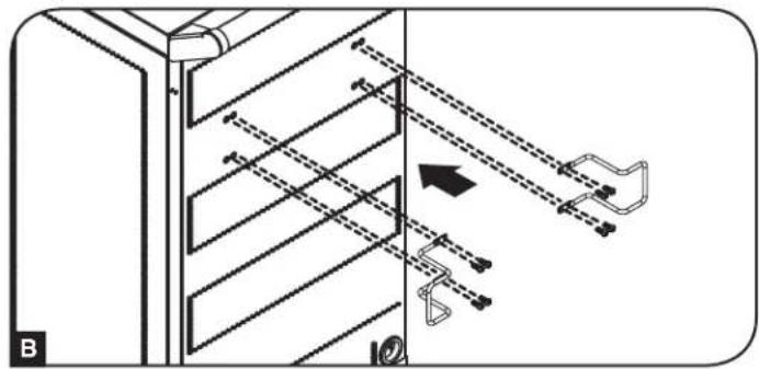 Tripp Lite CSC32AC - Installation du support de poignée et du guide du cordon d'alimentation - 2