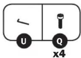 U Q x4