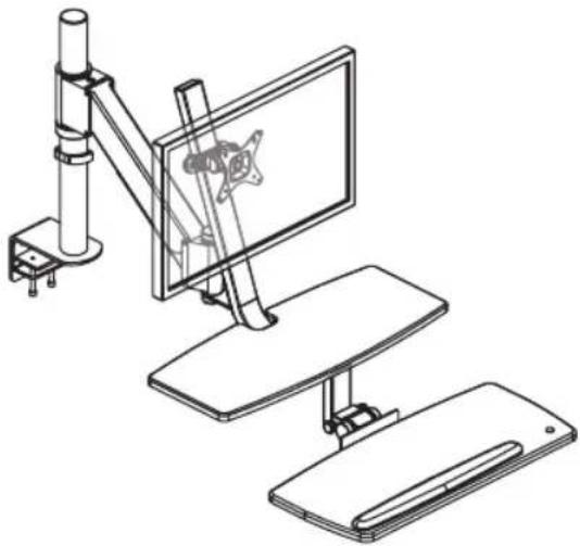 Tripp Lite WorkWise WWSS1327CP - Station de travail réglable assis-debout - 1