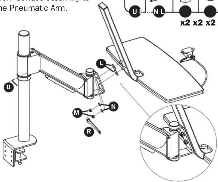 Pneumatic Arm. U L M N R U F ... N L x2 x2 x2