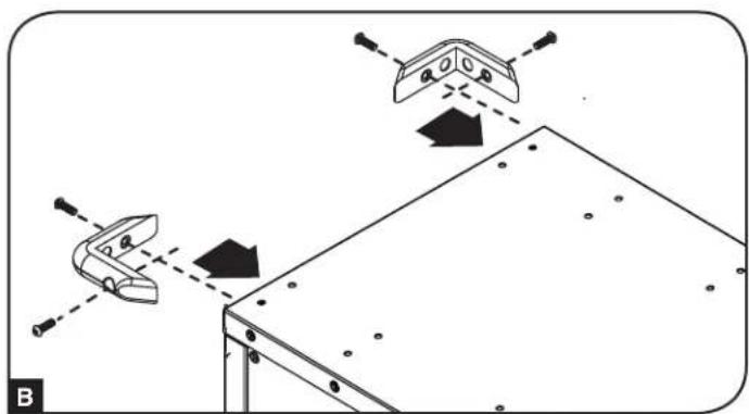 Tripp Lite CSC21AC - Installing the Handle Bracket, Corner Safety Bumpers and Power Cord Manager - 2