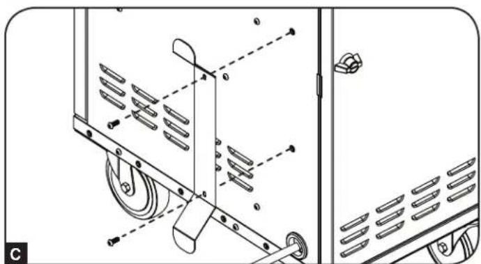 Tripp Lite CSC21AC - Installer le support de poignée, les pare-chocs de sécurité pour les coins et le guide du cordon d'alimentation - 3