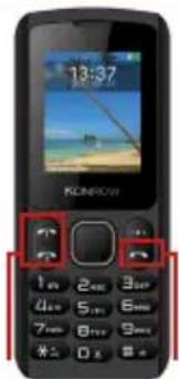 Konrow Chipo 3 - Émettre et recevoir un appel - 1