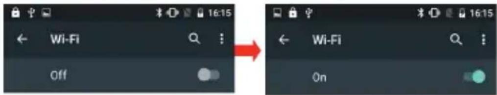 Konrow Cool Five Plus - Activate/Deactivate the Wi-Fi connection - 1